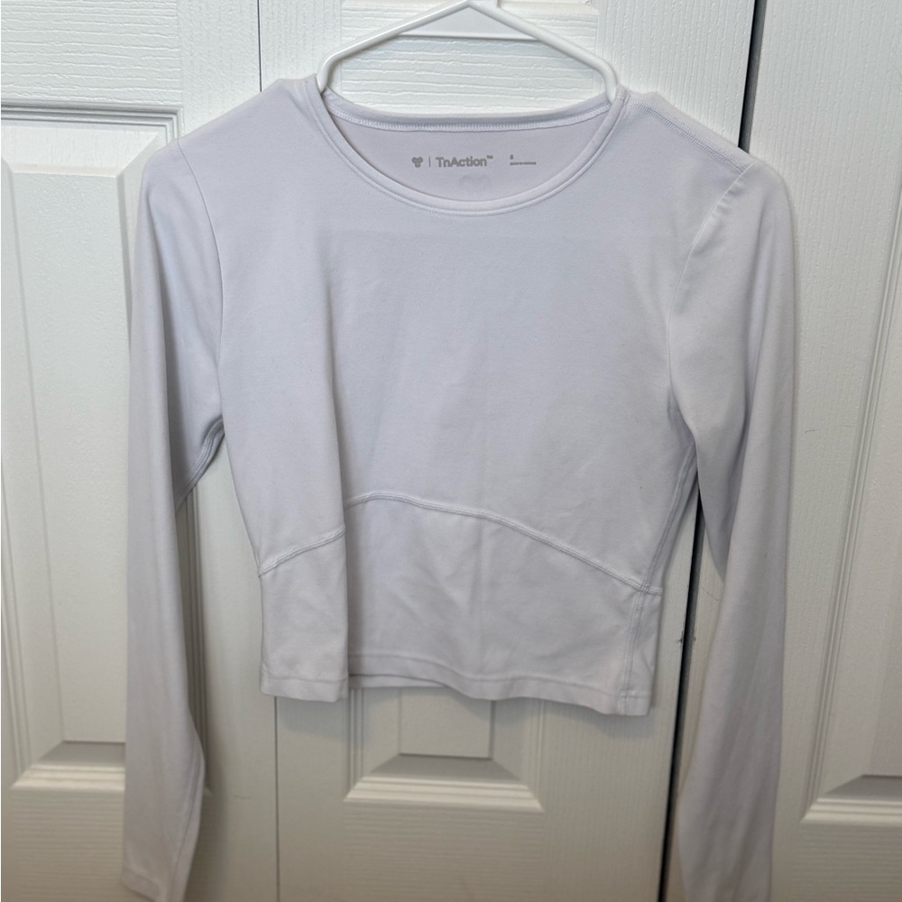 Active USA Women's Light Gray Long Sleeve Top